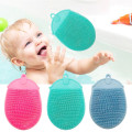 Miniatyrbillede 3 af 5: Silikone Baby Body Scrubber Blød Rengøring Badebørste Brusebørste Exf Blue—PA