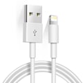 Pikkukuva 1 / 4: Ympäristöystävällinen 1 metrin TPE-jäljitelmä alkuperäisestä Applen datakaapelista, nopea lataus, sopii iPhone-matkapuhelimen latauskaapeliin White 1.5m (without packaging) Applicable to iPhone