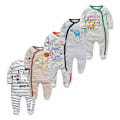 Miniatyrbillede 3 af 5: Våren Baby Pyjamas Piger Drenge Jumpsuit 174 % bomuld Åndbar Blød Jumpsuit multi multi multi 6-9M