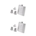 Pikkukuva 2 / 5: 1/2/3 7oz Ruostumattomasta Teräksestä Valmistettu Hip Flask -setti Taskukolvi Tyypillä C Type C 2Set