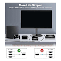 Miniatyrbillede 2 af 5: 3 i 1 Ud -Kompatibel Switch Selector, Understøtter 4K@120Hz HD -Kompatibel Selector Switch til Ga.pa