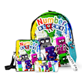 Miniatyrbild 4 av 4: 3D Spelnummerblock Skolväska Ryggsäck Numberblocks Grundskolan Mellanskolan Elever Pojkar Flickor Oxford Vattentät Skolväska 8