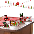 Miniatyrbillede 4 af 5: Juledekorationer engelsk alfabet 2 stk. (vertikal version NEL) (PA)