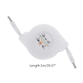 Miniatyrbillede 3 af 5: Paris_Indragbar PD 60W USB C til USB C-datakabel, hurtigopladningsledning til bærbar computer til Type C-telefoner, tablets