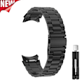 Miniatyrbilde 1 av 5: Metallrem for Samsung Galaxy Watch 6 5 4 40 mm 44 mm armbånd One Click Festesystem for Galaxy Watch 6 Classic 43 mm 47 mm band