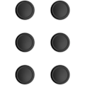 Miniatyrbilde 1 av 5: Svarte Erstatnings-joystick-hetter for Nintendo Switch og Switch OLED (Erstatningsdeler)