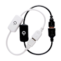 Miniatyrbillede 3 af 5: LED Dimmer Switch Manuel Knaptouch SORT
