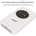 Pikkukuva 5 / 5: 4G LTE WiFi-modeemi, lukittu 5G WiFi mobiili hotspot WiFi-reititin SIM-kortpaikalla ja Micro USB 300Mbps korkean nopeuden kannettava matkahotspot matkoille