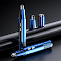 Miniatyrbilde 1 av 10: Nesetrimmer barbering blue Double cutter head