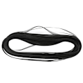 Pikkukuva 5 / 5: 1/2/3/5 Crinoline-hevosenharjakuidun punos DIY-käsityöhön hattuun, musta Black 1Set