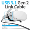 Pikkukuva 5 / 5: 5M datakaapeli Oculus Quest 2 -kuulokkeille USB 3.0 - Type C latausdatakaapeli VR-lasitarvike.pa
