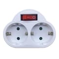 EU-omformerstik Schuko-stikdåsefordeler Stikdåse Plug Adapter Rejsestikadapter