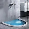 Miniatyrbillede 3 af 5: Nem installation - Silikon Duschbarriere Vandstop Vandafvisende Strip Wet Dry Separation Blocker sort 250CM