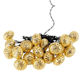 Miniatyrbilde 1 av 5: 20LED Solcellelampe Globelysstreng Dekorlys for Julefest Gull