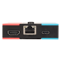 Miniatyrbilde 3 av 5: TV-dokkingstasjon 5 i 1 2USB 45W USB C RJ45 HD Multimedia Interface Gigabit Ethernet Bærbar TV-dokkingstasjon for Switch Rød Blå