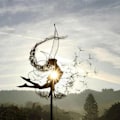 Miniatyrbilde 1 av 2: Dansende Fe Løvetann Statue Ornament Stakes Dandelion G