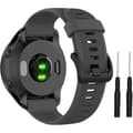 Hihna Forerunner 945/935 -kelloon, 22 mm silikonihihna Forerunner 955/965 -kelloon, Garmin Fenix 6/5, Quatix 5 harmaa (PA)