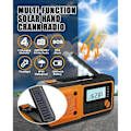 Miniatyrbilde 2 av 5: Nyeste nødradio, 4000mAh Power Bank solhåndvevradio, AM/FM/WB/NOAA og varsling bærbar værradio