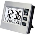 Pikkukuva 1 / 5: Digitaalinen herätyskello Pieni pöytä-LCD-kello Keittiöajastin lämpötilan, päivämäärän ja kalenterin kanssa toimistoon ja kotiin - 8,6 cm x 7,7 cm