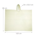 Miniatyrbild 3 av 4: Engångsregnponcho, 20-pack Gul one size