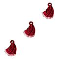 Pikkukuva 2 / 5: 1/2/3 unisex-huivit fransuilla Lämmin ja mukava putkihuivi tummanpunaiselle dark red 3Set
