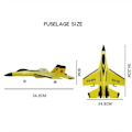Pikkukuva 4 / 4: Otwoo Su 35 Lentokone Rc Kaukosäädin Lentokone Ohjain Su-35 Hävittäjä Mallilentokone Lapset [DB] Keltainen Yellow