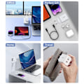 Miniatyrbilde 2 av 5: Choetech Dobbel Type-C Vegglader, 40W PD, hvit—pa