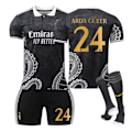 Miniatyrbillede 1 af 2: 23-24 Real Madrid fodbolduniform dragemønster version børn og voksne sæt sportshold uniform NO.24 ARDA GULER 1 1 NO.24 ARDA GULER 24_paris NO.24 ARDA GULER 24
