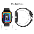 Miniatyrbild 4 av 5: Smart Klocka Herr Dam Smartwatch För Android Telefoner Iphone Pulsmätare Fitness Tracker Rosa—PA