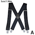 Miniatyrbilde 1 av 5: Svarte justerbare bukseseler for menn Unisex Bukser Elastisk Sch svart one-size