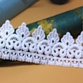 Miniatyrbild 3 av 4: Spetsband Spetskant Vit spets