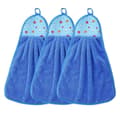 Soft and Absorbent Coral Fleece Towel for Kitchen and Bathroom, 3-Pack
