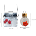 Miniatyrbillede 3 af 5: 1 pakke Mason Jar fuglefoder med blomsterfoderporte til udendørs hængende gårdhave havedekoration, Ja.pa