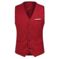 Pikkukuva 4 / 5: Miesten Business Casual 3-osainen puku bleiser housut liivi 9 väriä Z Suosituin tuote Red M