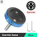 Pikkukuva 5 / 5: Pyörätietokoneteline Sekuntikellon Kiinnike Ohjaustangon Kannatin Sopii Garmin Edge[qb] Musta Garminille