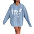 Miniatyrbillede 2 af 3: Dame Taylor Swift 1989 Koncert Sweatshirt Langærmet Casual Løs Baggy Crewneck Pullover Bluse Toppe Til Swiftie Fans Gaver S_paris S