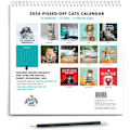 Miniatyrbilde 3 av 5: 2024 Morsom veggkalender med sinte katter Pissed Off Cats H A 1PC