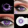 Pikkukuva 1 / 5: Eyeshare Anime Värilliset Piilolinssit Silmille Cosplay Värilliset Linssit Siniset Hullut Halloween Linssit Piilolinssit Kauneus Meikki NEBULA-RED 0