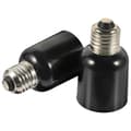 Miniatyrbillede 2 af 2: 2 stk. Glødelampeadapter E27 til E40 Lysomformer Skrue Lysomformer Tilbehør Sort 4,5X4,5X8,5cm