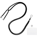 Miniatyrbilde 1 av 3: Mobiltelefonstropp Universell Crossbody Polyester Justerbar Halsstropp med Transparent Stropplapp