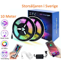 Miniatyrbilde 1 av 3: Fleksibel 10m RGB LED-list / Lyslenke / LED-Strip Bluetooth APP flerfarget_Paris