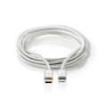 Pikkukuva 1 / 3: Lightning-kaapeli | USB 2.0 | Apple Lightning, 8-nastainen | USB-C™ Uros | 480 Mbps | Kullattu | 2,00 m | Pyöreä | Punottu / Nylon | Alumiini | Karton...