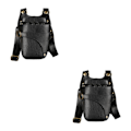 Miniatyrbilde 3 av 5: 1/2/3 Barbersax Hylster Frisørholder Lommeveske Veske Etui Svart 7,5 x 5,5 x 1,6 Tommer Black 7.5 x 5.5 x 1.6 Inch 2Set