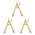 Miniatyrbilde 1 av 5: 1/2/3/5 Front Trigon Support Bar for AXIAL SCX10 Front Trigon Yellow yellow 3Set