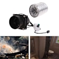 Miniatyrbillede 2 af 5: USB-justerbar hastigheds lodderøgsuger ESD-røgsuger blæser rørkanal udstødningsventilator med 1/3/6M rørventilationsblæser