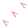 Pikkukuva 1 / 5: 1/2/3/5 Etukolmiotuki AXIAL SCX10:lle Etukolmio punainen red 3Set