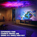 Miniatyrbilde 3 av 5: Galaxy Projektor Lampe Nebula Effekt – Stjerneprojektor med Fjernkontroll—pa