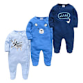 Pikkukuva 1 / 5: Våren Vauvan Pyjama Tytöt Pojat Haalari 179 % puuvillaa Hengittävä Pehmeä Haalari Laivastonsininen Navy Blue Navy Blue 9-12M