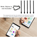 Miniatyrbilde 2 av 4: 25 stk Stylus Refill Erstatnings Stylus Touch Pen Spiss Erstatningsstift for Galaxy Note20/Note10/Tab S6/Tab S7 - Svart