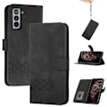 Miniatyrbillede 1 af 5: Etui til Samsung Galaxy S22 5G PU Læder Pung Telefonetui Med Kortholder Flip Folio Kompatibel med Samsung Galaxy S22 5G Etui Sort